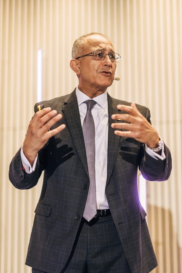 Dr. Al Zeitoun speaking at a keynote